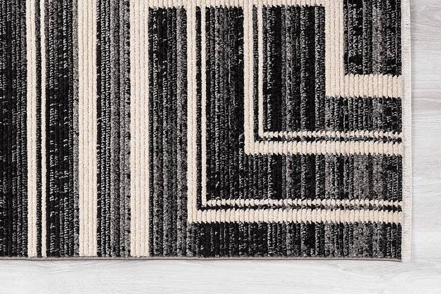 Valraine Black 7'10 x 10'1 Rug - Thumbnail - Image 5