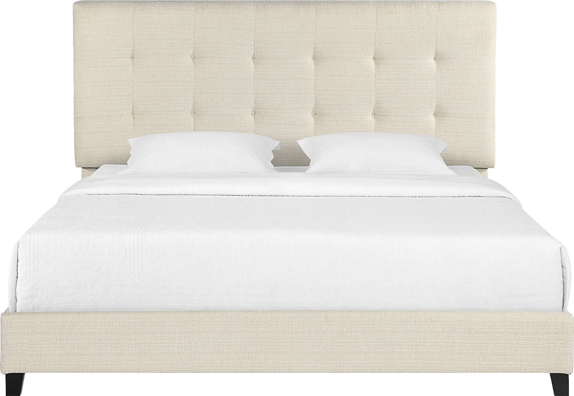 Valria Beige King Upholstered Bed - Image 6