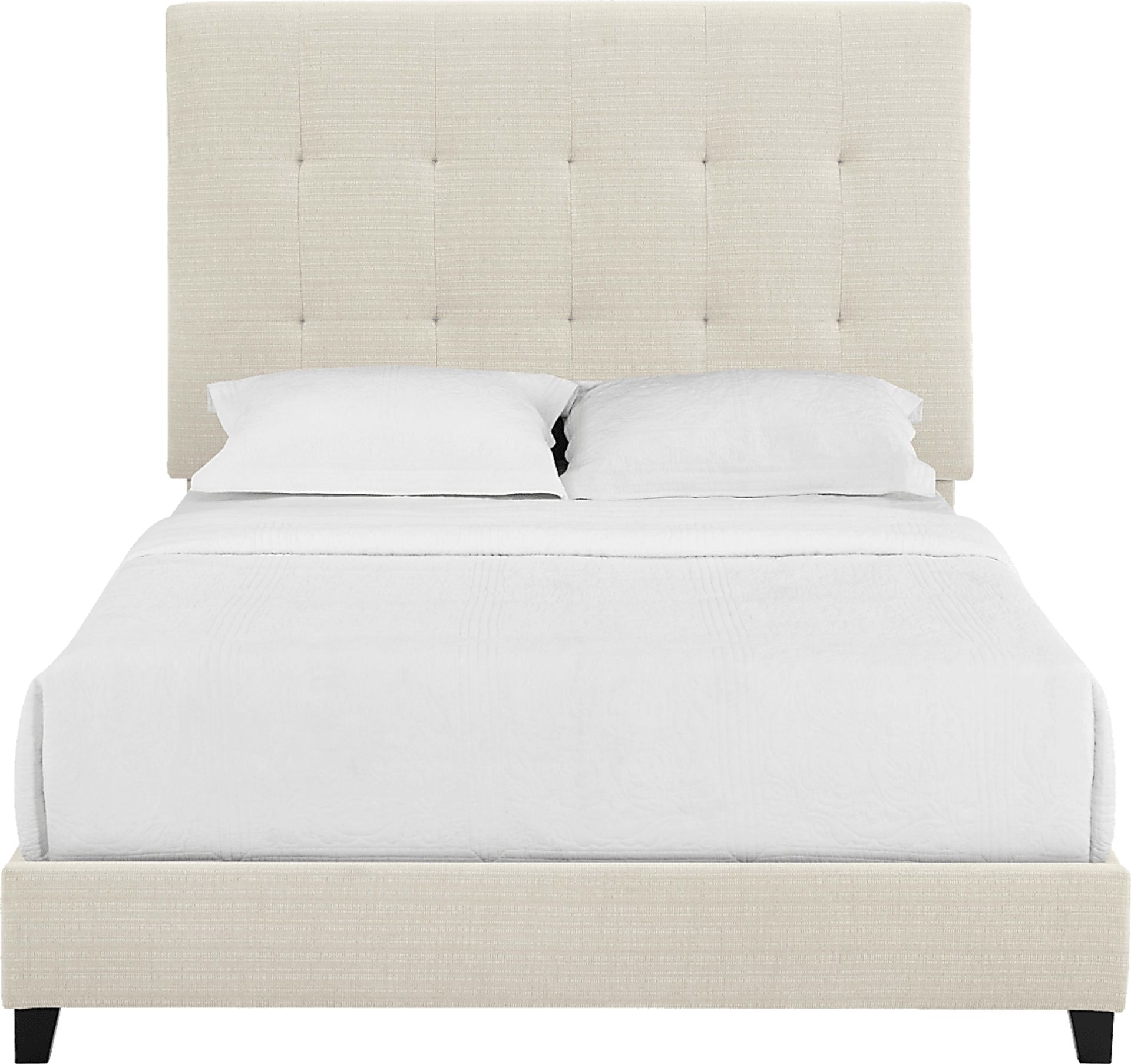 Valria Beige Queen Upholstered Bed - Image 7