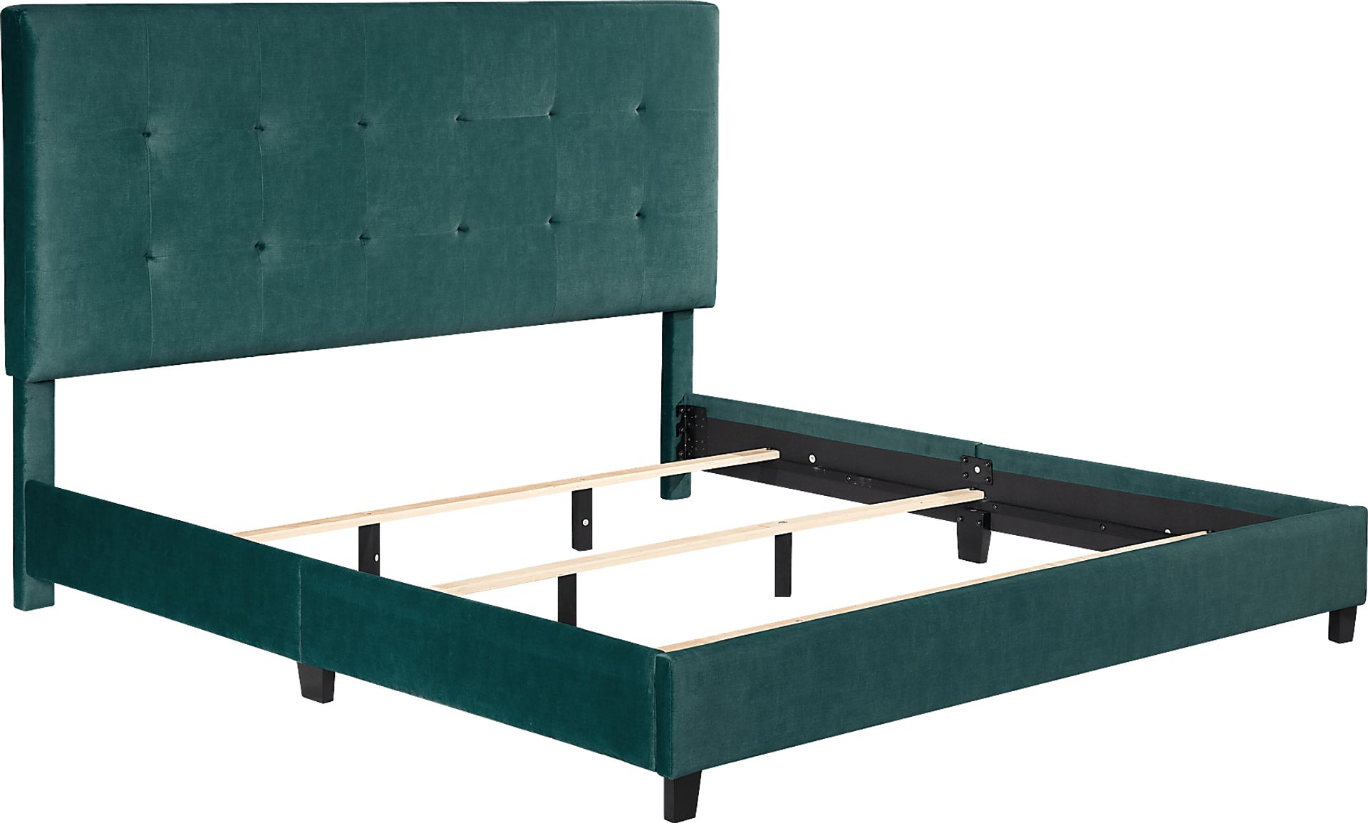 Valria Green King Upholstered Bed - Image 5