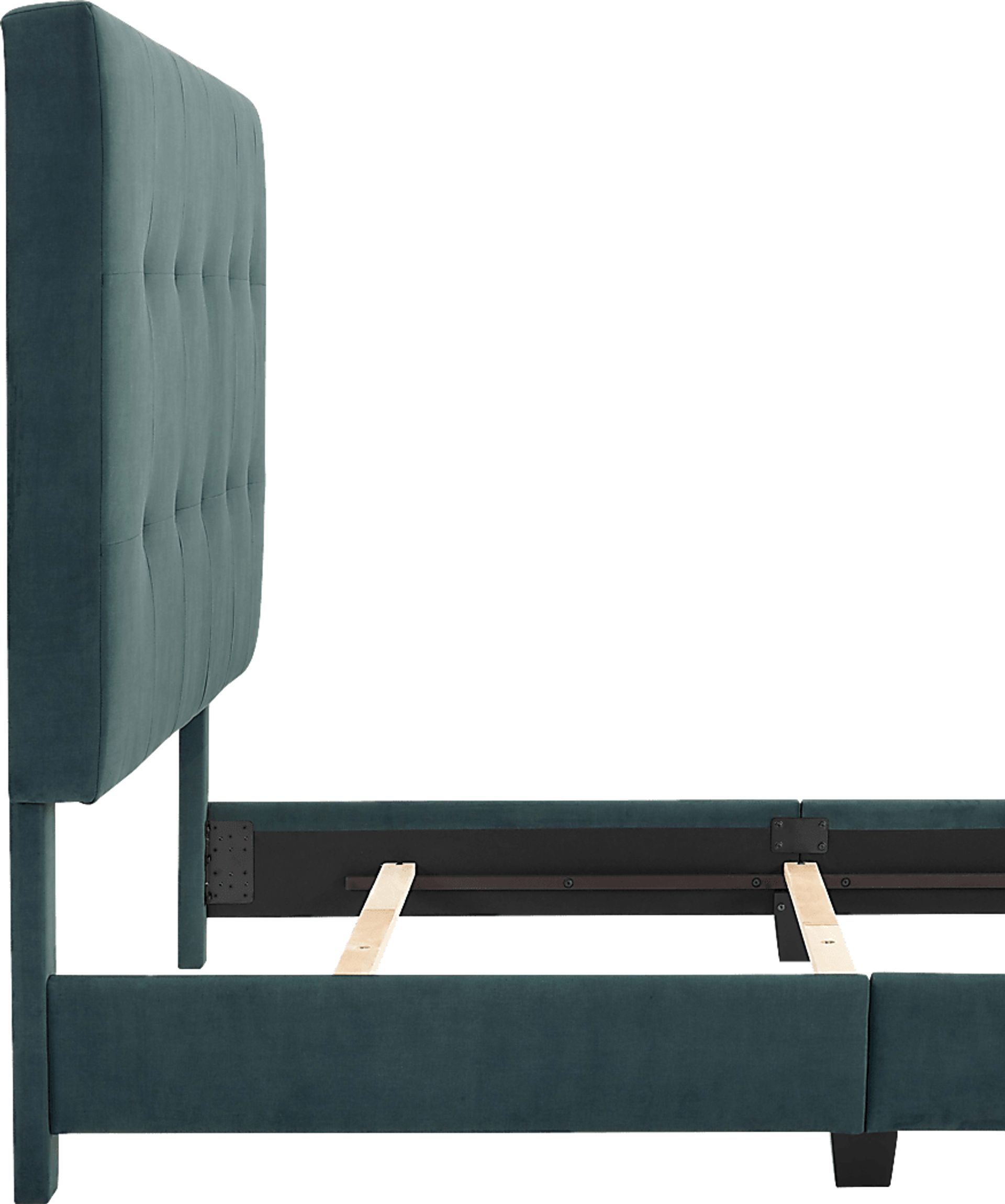 Valria Green Queen Upholstered Bed - Image 4