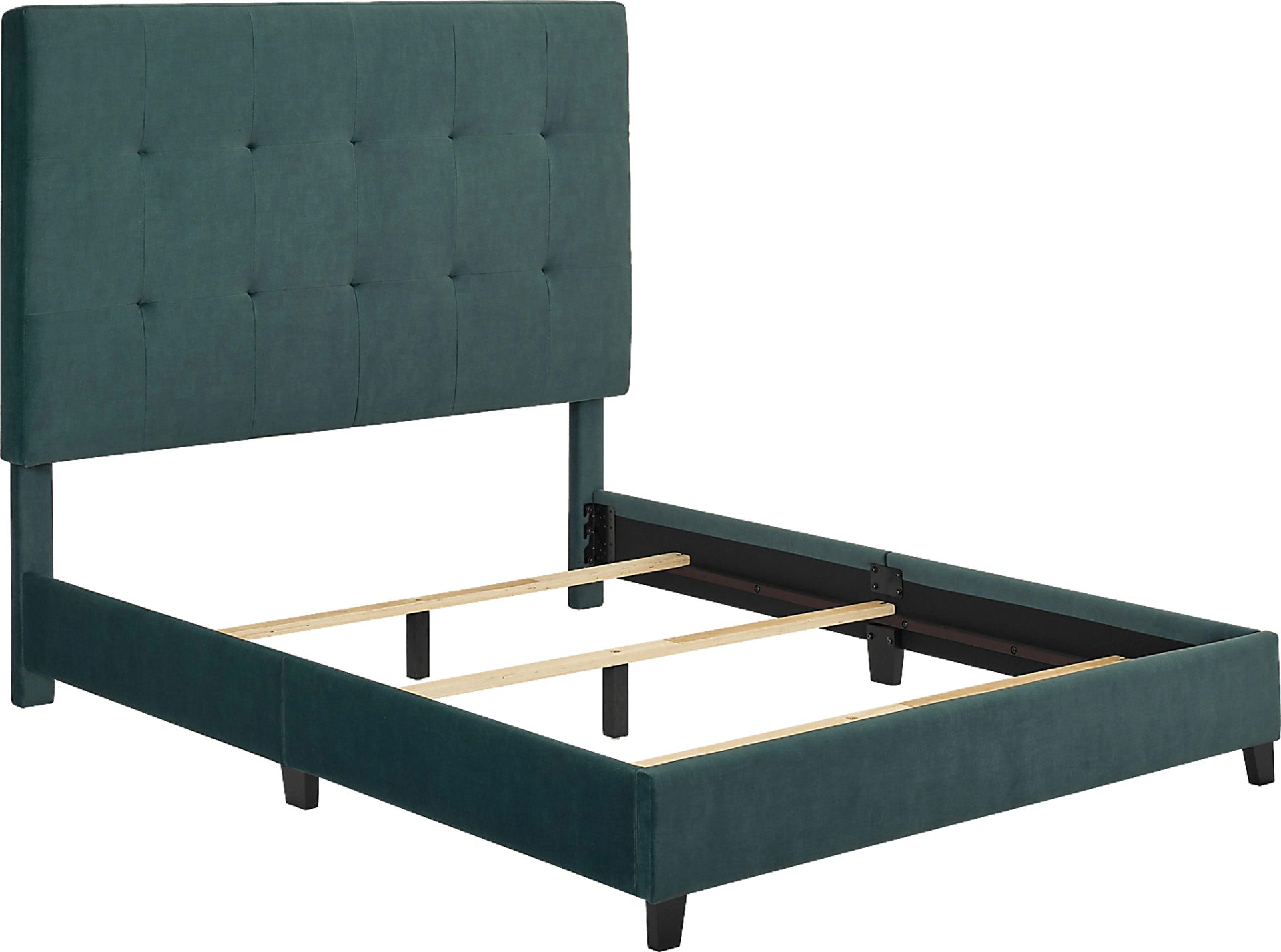 Valria Green Queen Upholstered Bed - Image 5