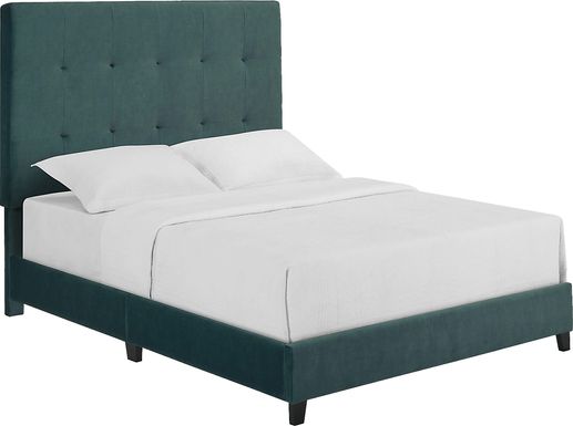 Valria Green Queen Upholstered Bed