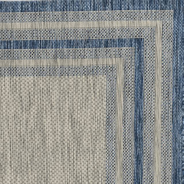 Valtry Gray/Denim 7'10 x 10'10 Indoor/Outdoor Rug - Thumbnail - Image 2