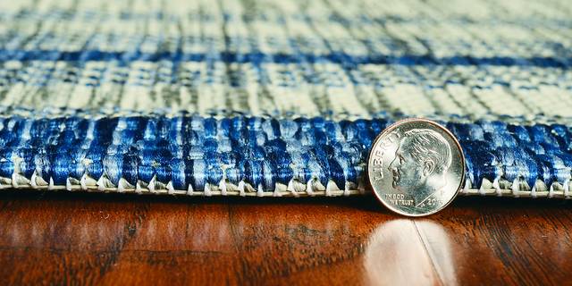 Valtry Gray/Denim 7'10 x 10'10 Indoor/Outdoor Rug - Thumbnail - Image 5