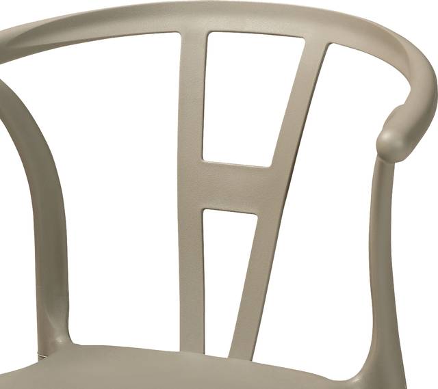 Valverde Beige Arm Chair, Set of 4 - Thumbnail - Image 4