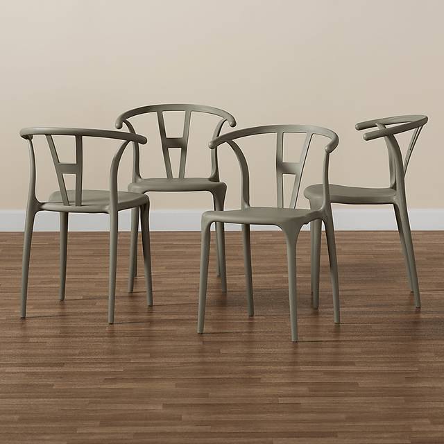 Valverde Beige Arm Chair, Set of 4 - Thumbnail - Image 6