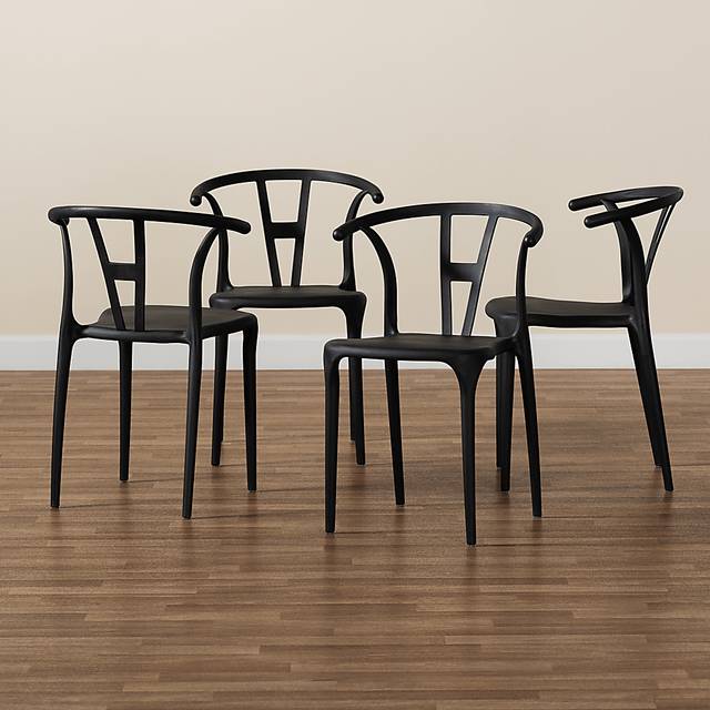 Valverde Black Arm Chair, Set of 4 - Thumbnail - Image 6