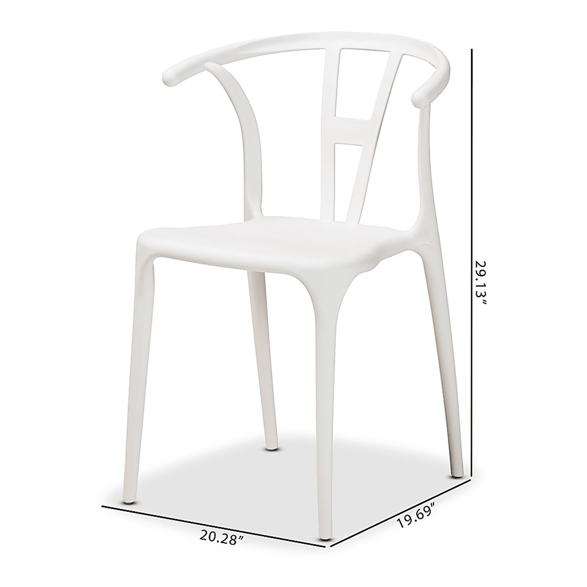 Valverde White Arm Chair Set of 4