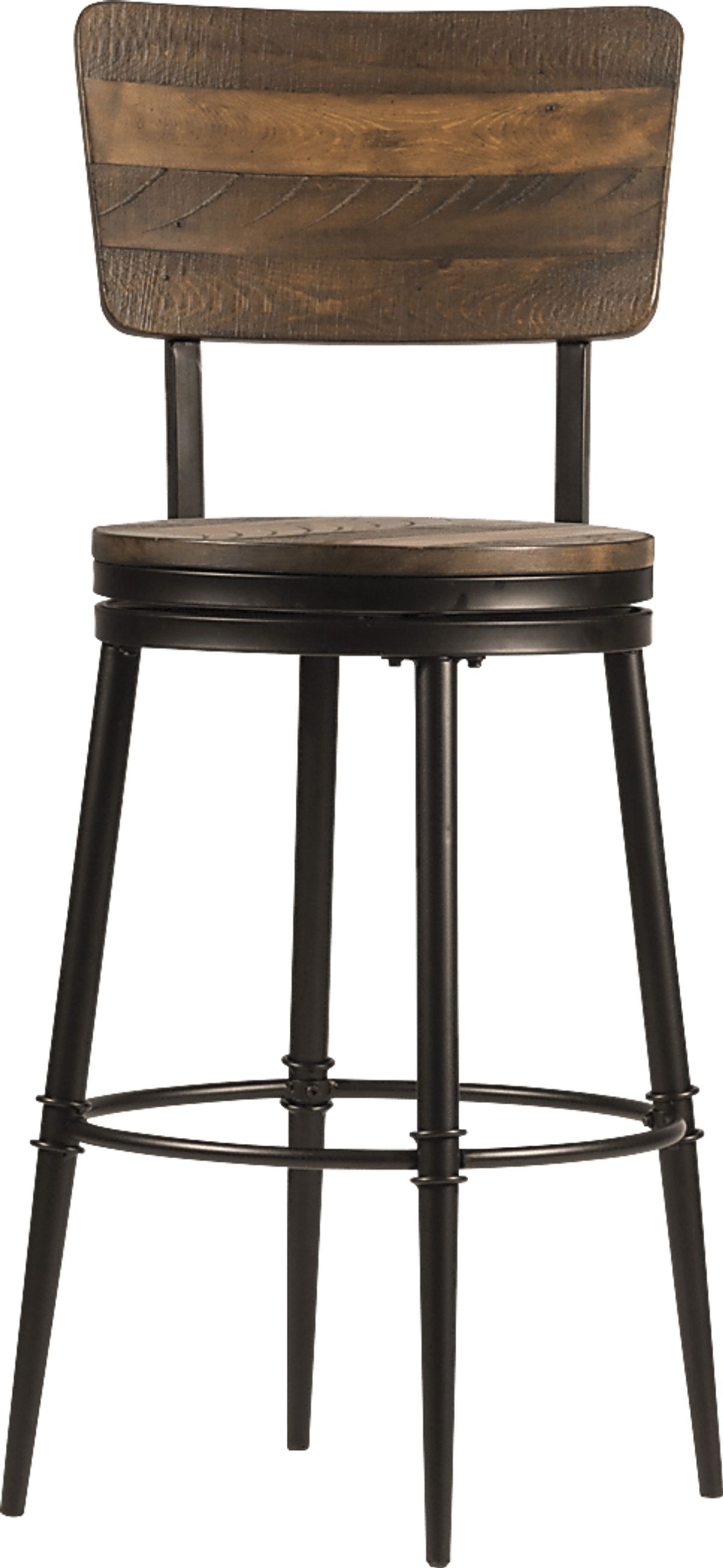Valyermo Brown Dark Wood Swivel Upholstered | Rooms to Go