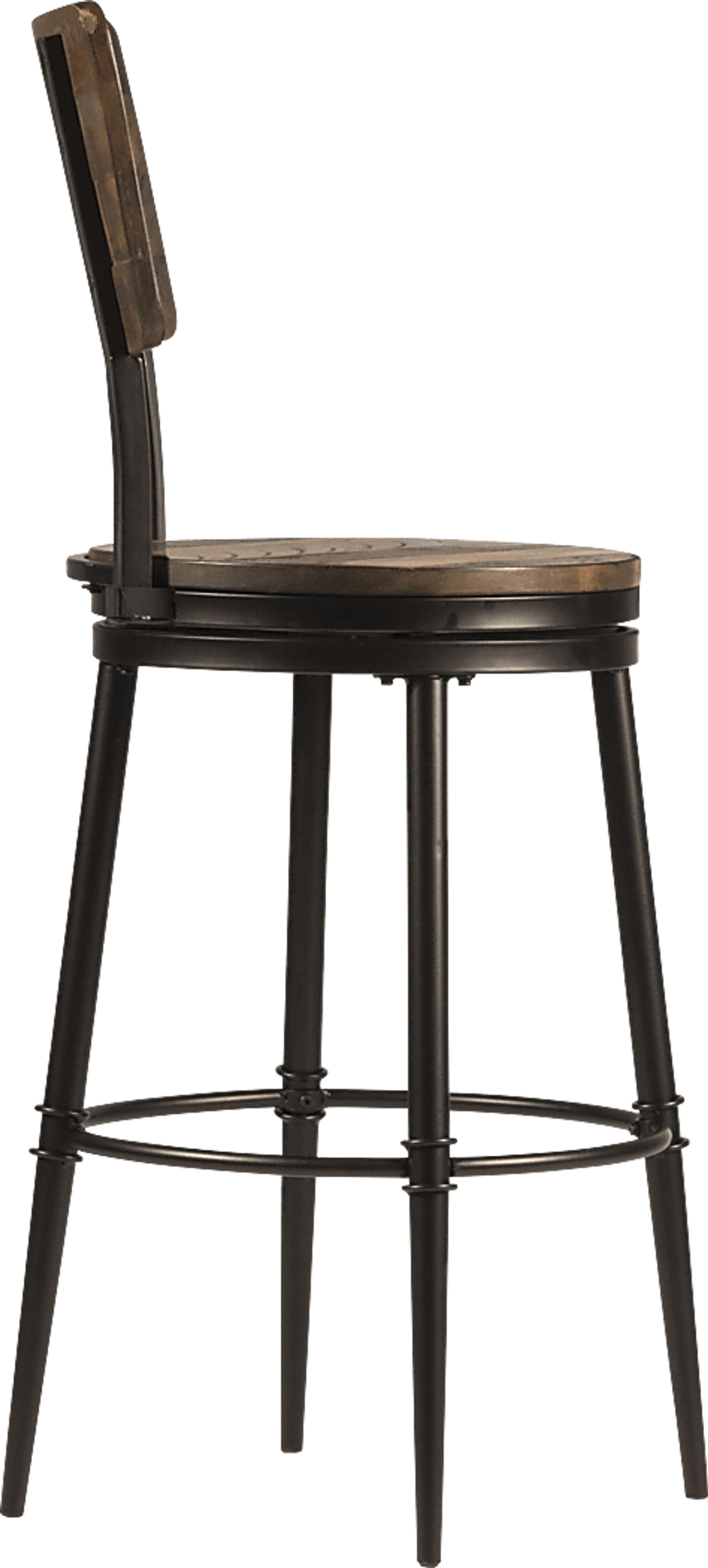Valyermo Brown Swivel Counter Height Stool - Image 3
