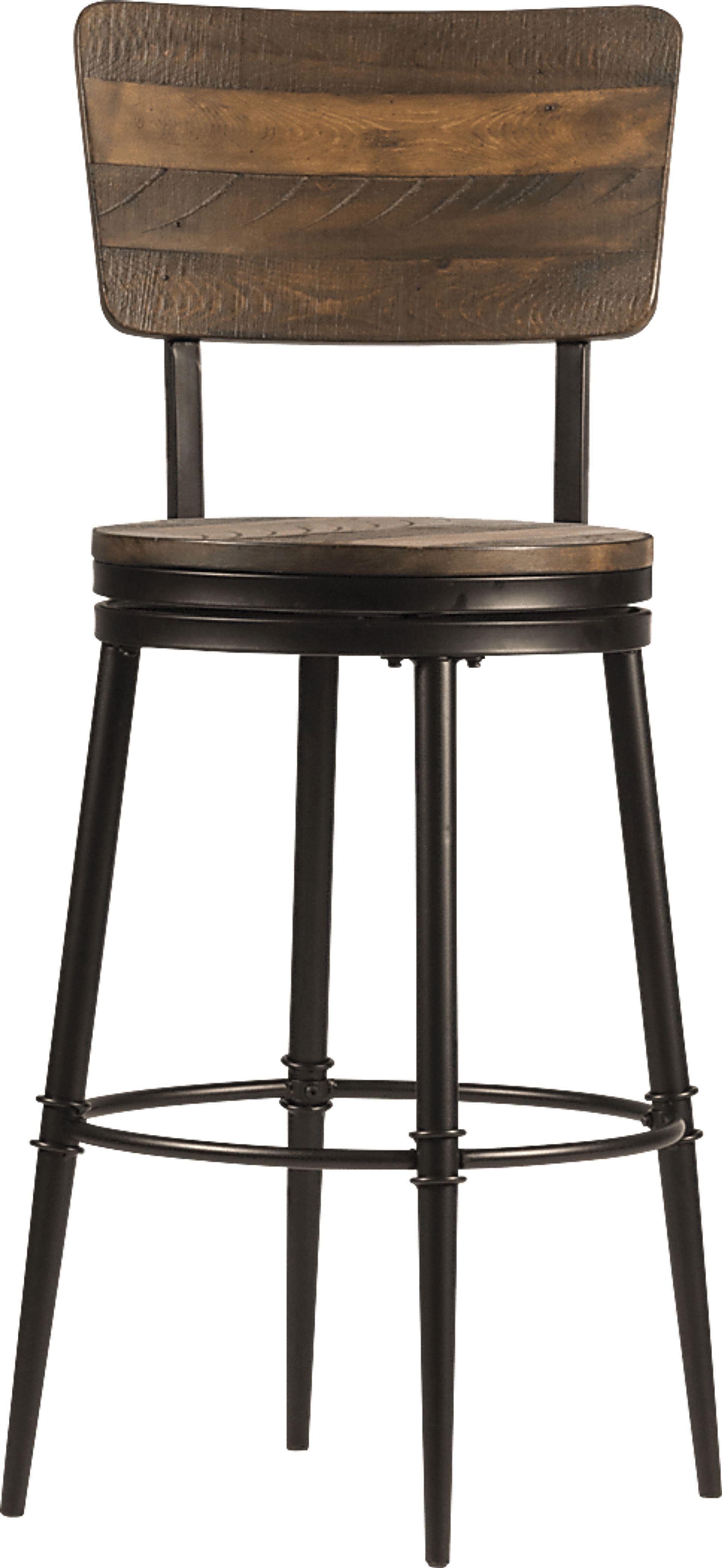 Valyermo Brown Swivel Barstool - Image 2