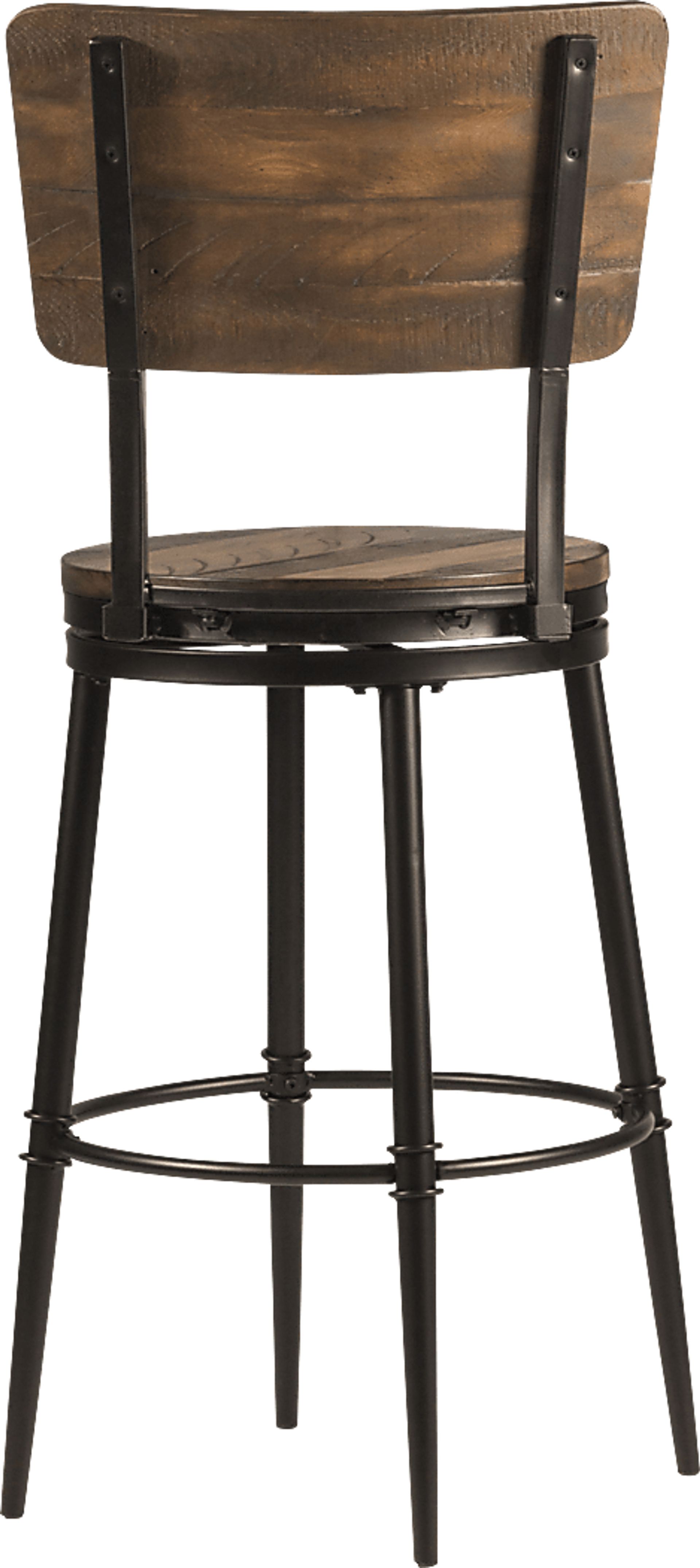 Valyermo Brown Swivel Barstool - Image 4