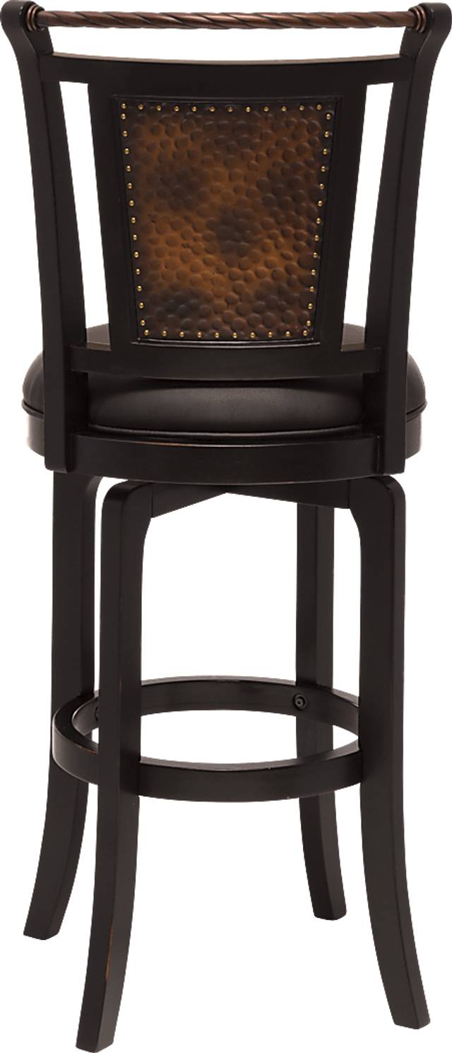 Vanburgh Black Swivel Counter Height Stool - Thumbnail - Image 5