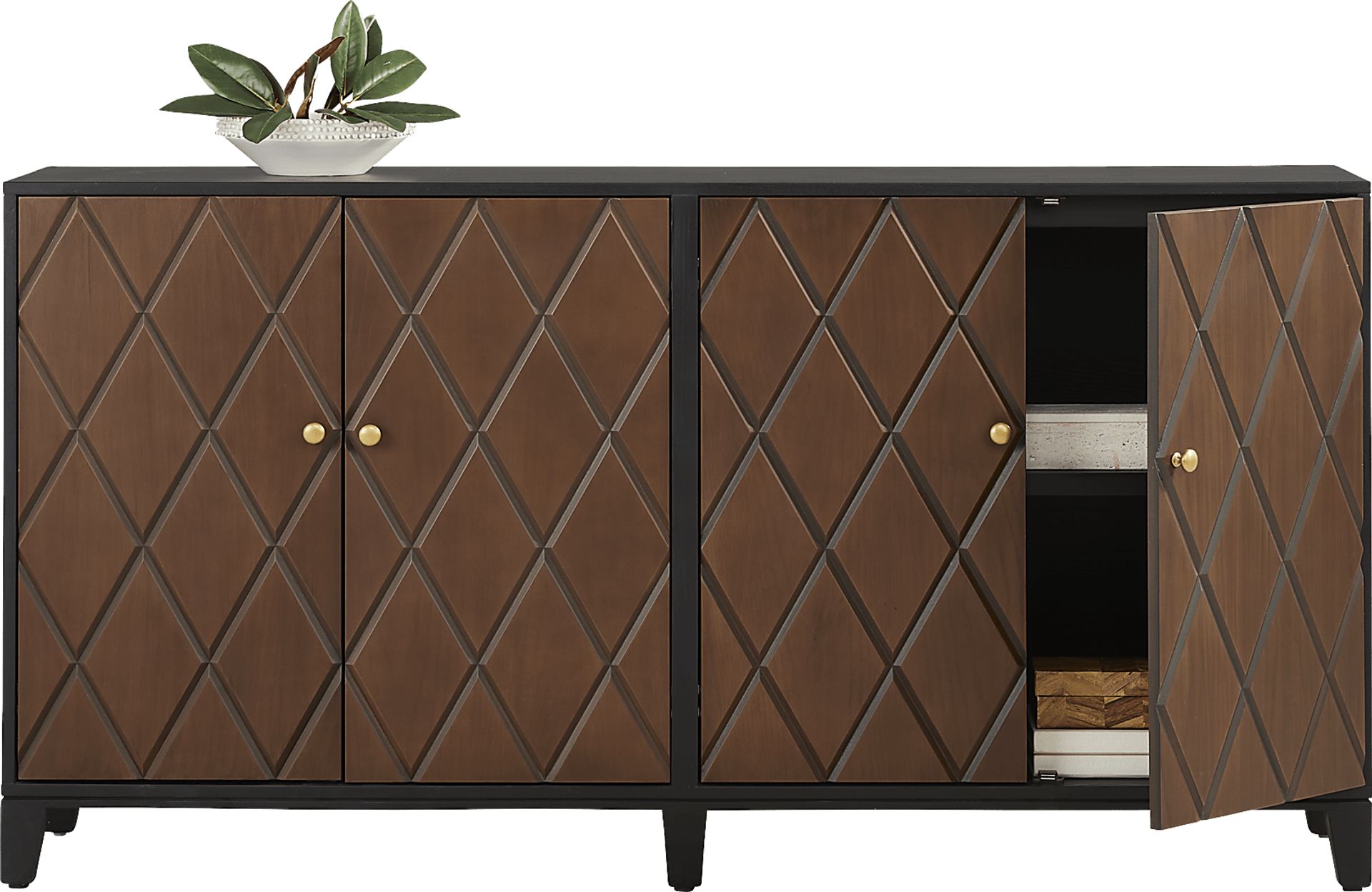 Vance Black 70 in. Cabinet - Image 2