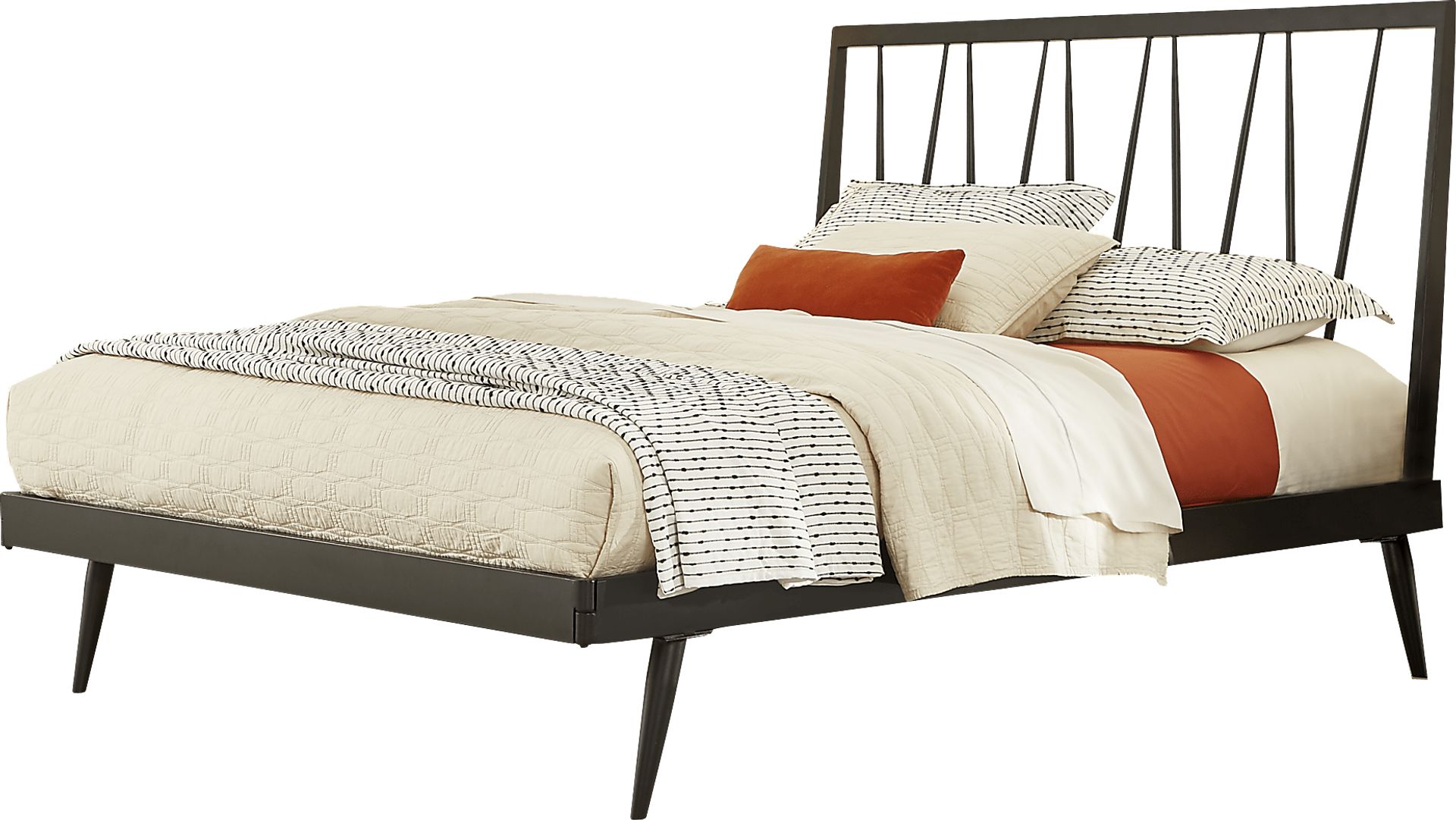 Midtown Loft Natural 7 Pc King Metal Bedroom - Image 4