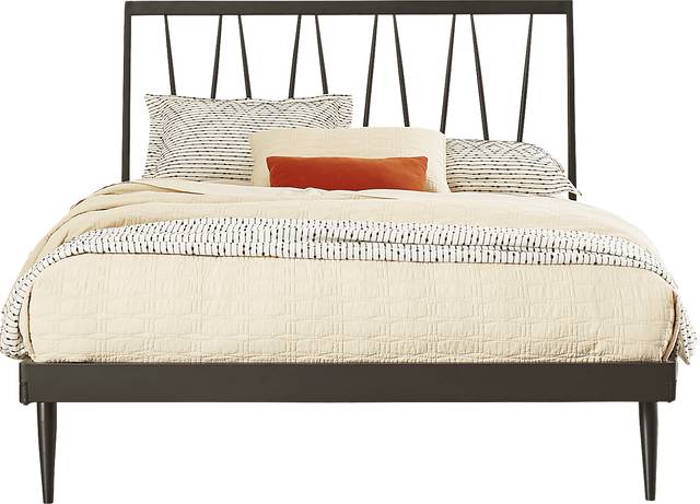 Vandalia Black King Metal Bed - Thumbnail - Image 1