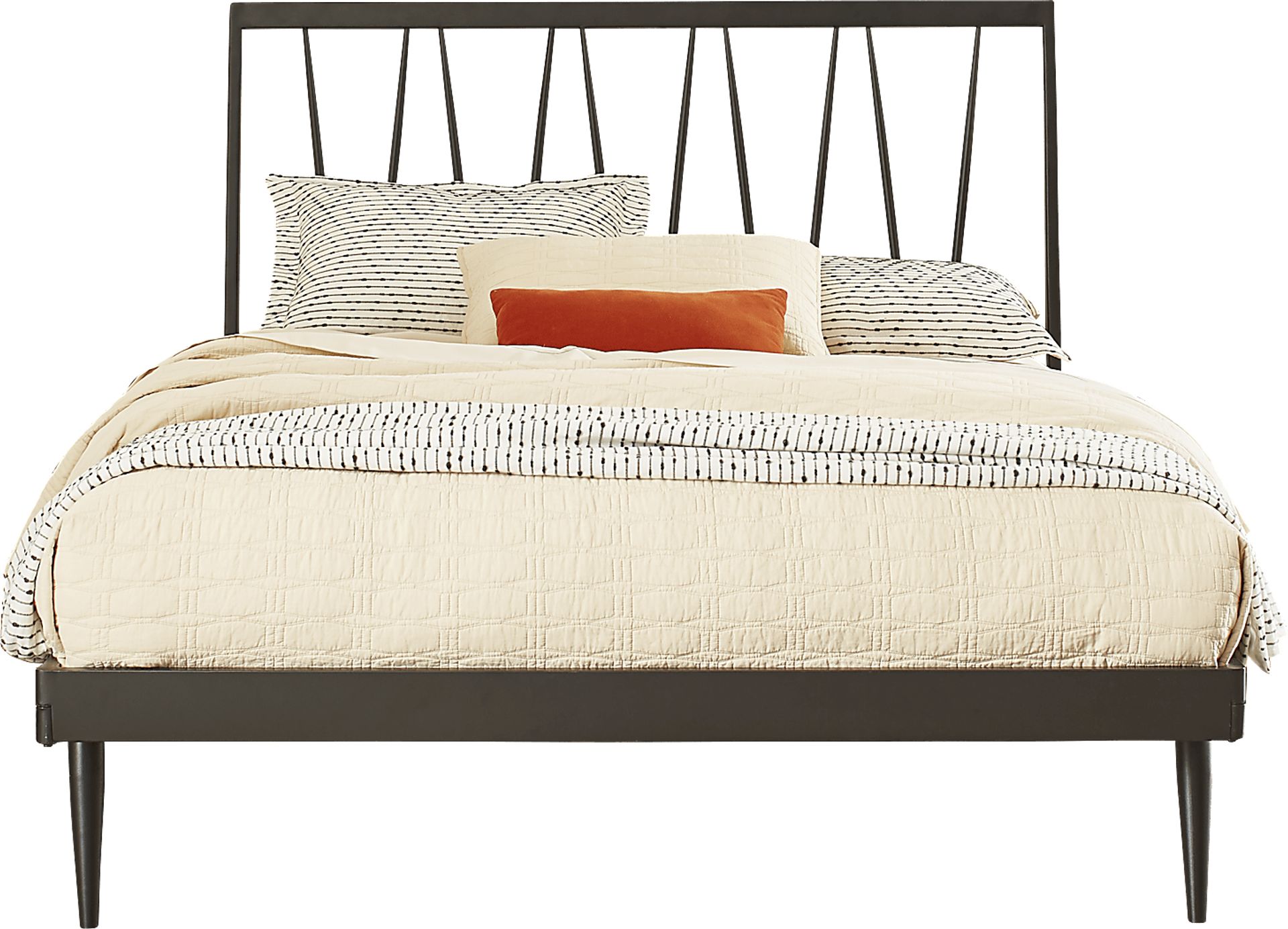 Midtown Loft Natural 7 Pc King Metal Bedroom - Image 3