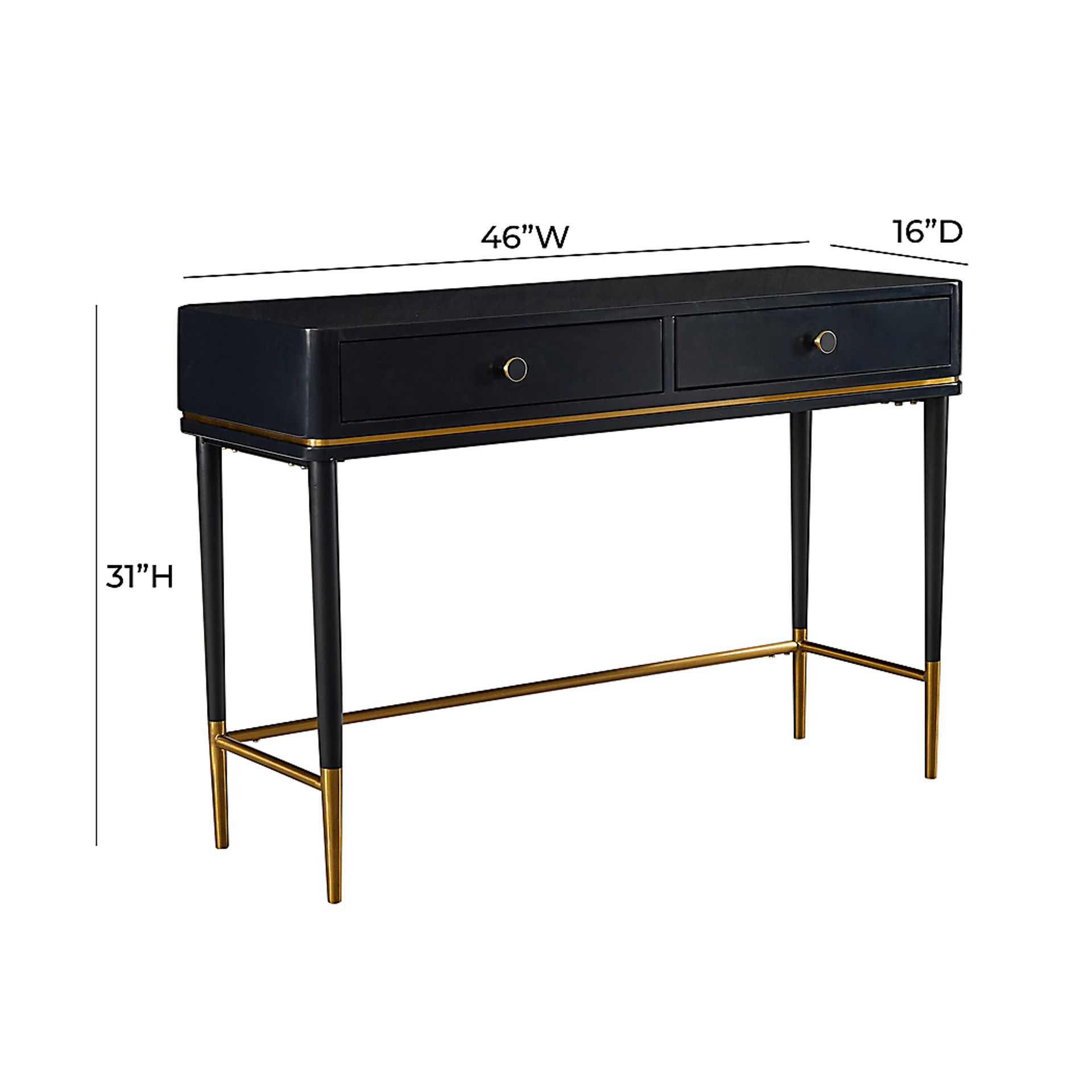 Vandam Black Desk - Image 7