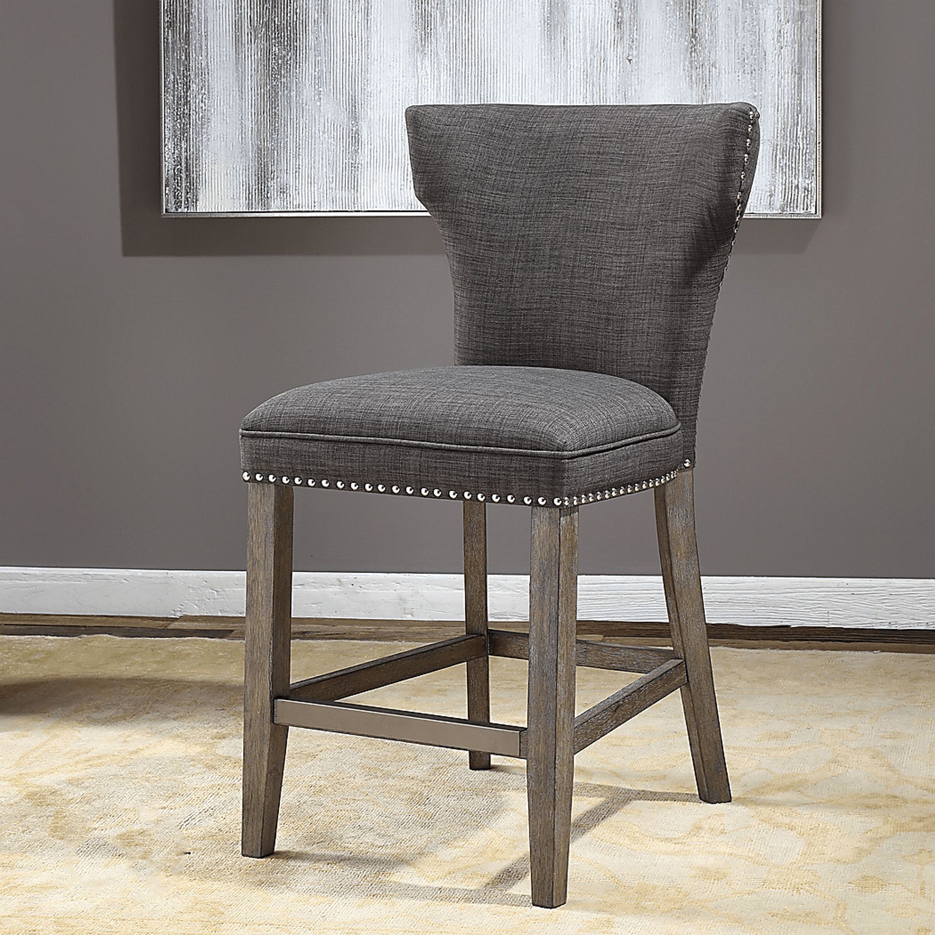 Vanderhorst Gray Counter Height Stool - Image 4