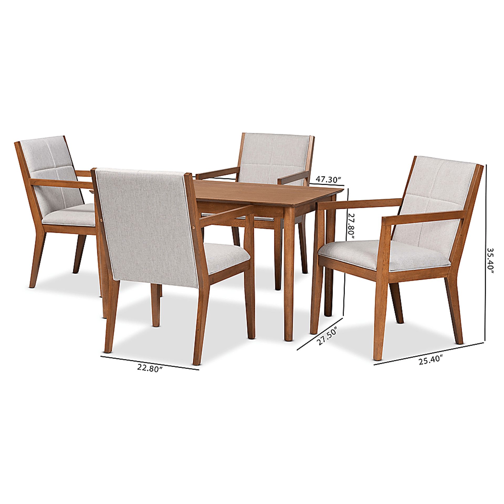 Vanehu Beige 5 Pc Dining Set - Image 8