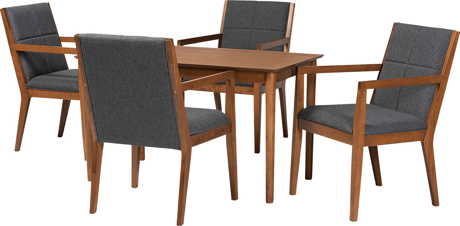Vanehu Dark Gray 5 Pc Dining Set - Image 1