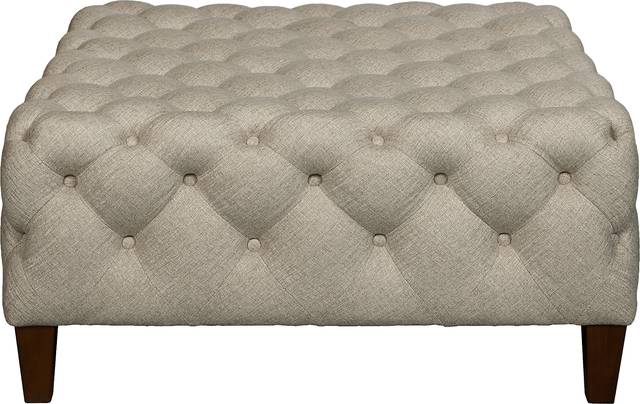 Vanessa White Cocktail Ottoman - Thumbnail - Image 1