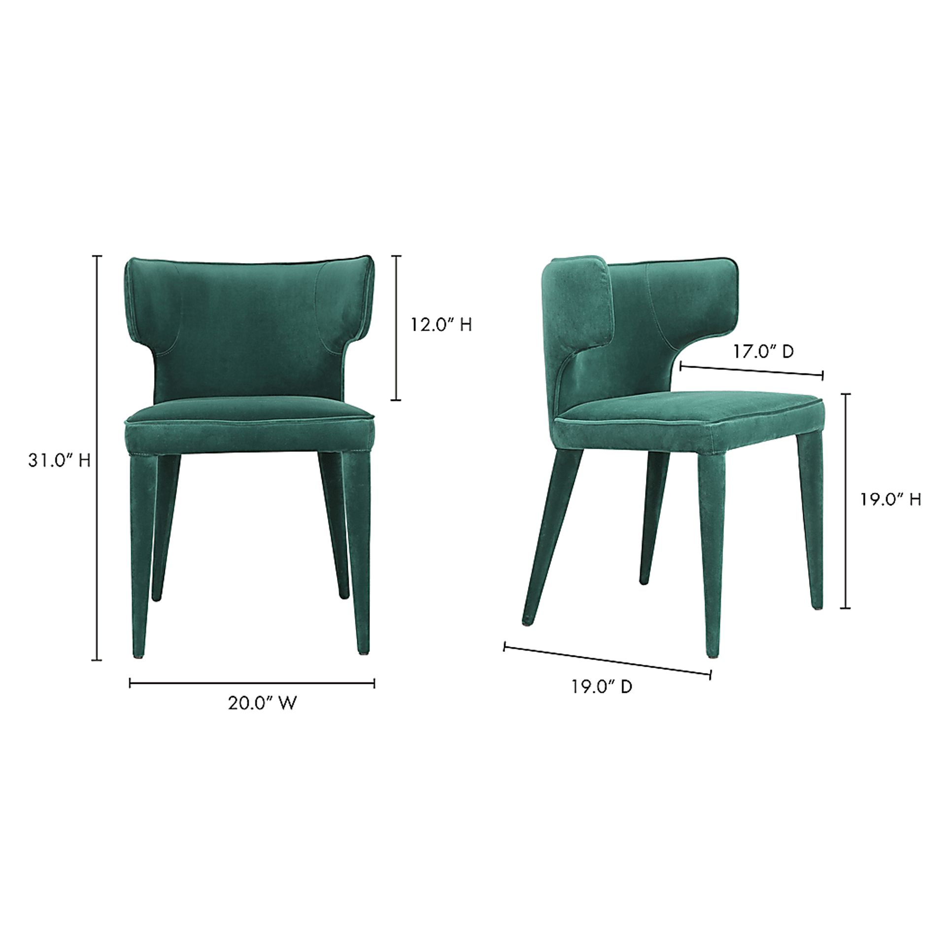 Vanette Green Dining Chair - Image 8