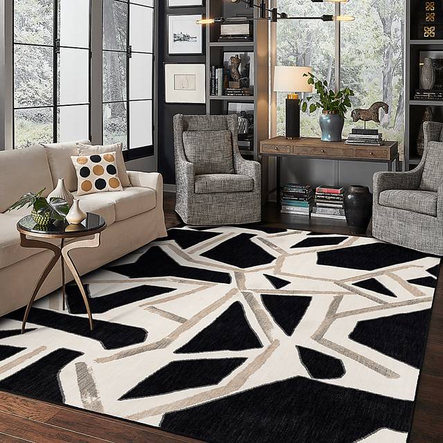 Stacy Garcia Vanita Black 5'3 x 7'10 Rug - Thumbnail - Image 2