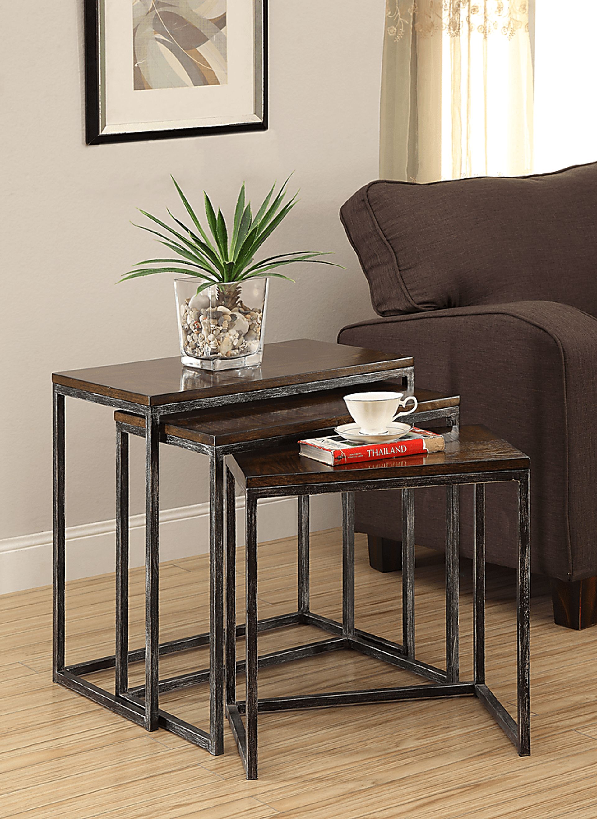 Vanler Cherry Nesting Tables - Image 2