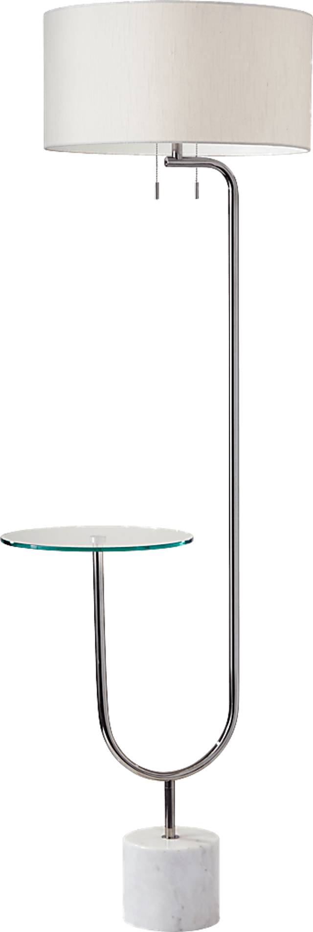 Vannely Nickel Floor Lamp - Thumbnail - Image 1