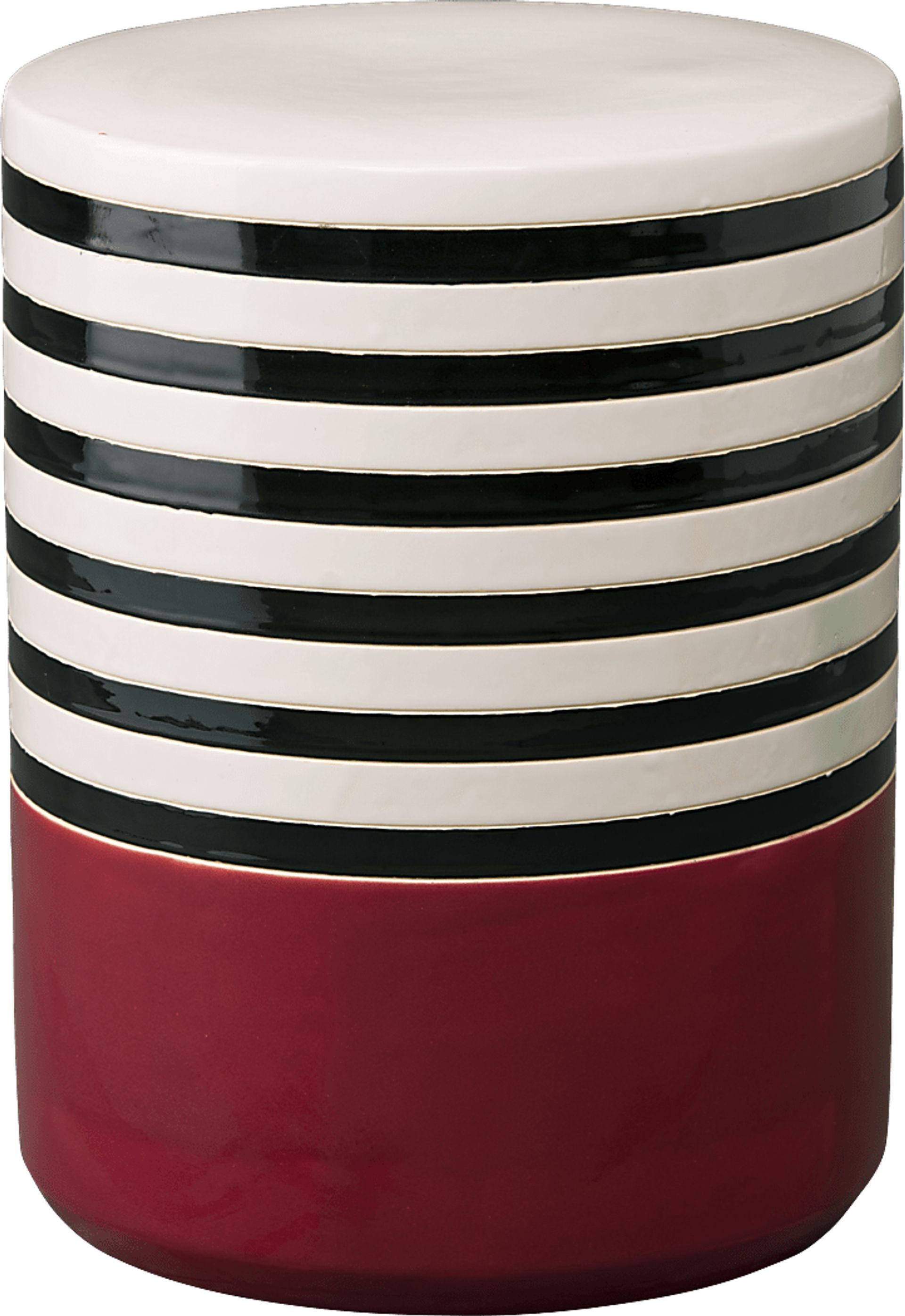 Vannstone Burgundy Outdoor Stool - Image 1
