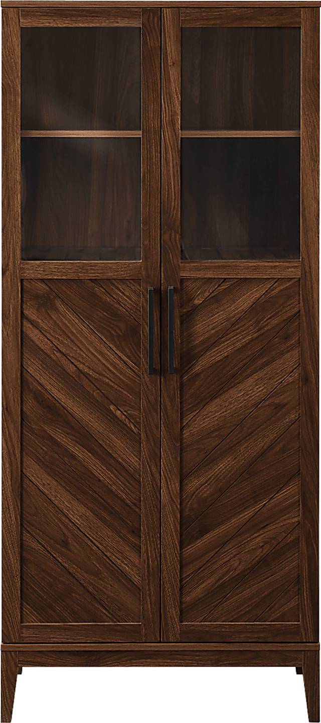 Vargon Walnut China Cabinet - Thumbnail - Image 4