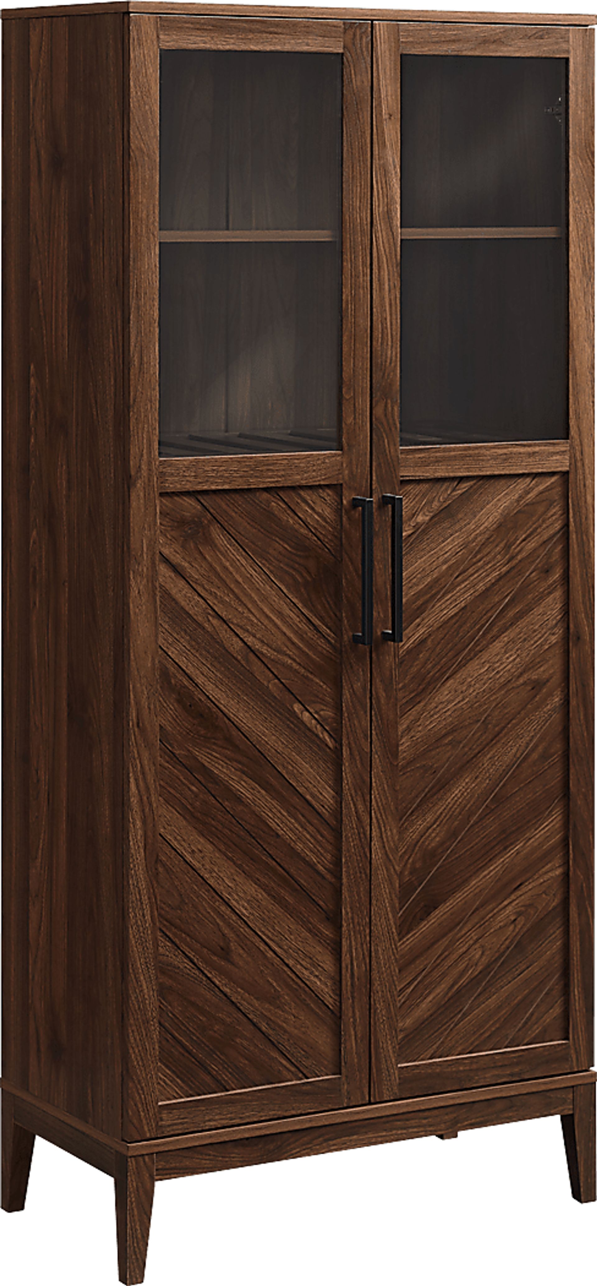 Vargon Walnut China Cabinet - Image 1