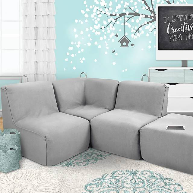 Varian Tween Gray Sectional - Thumbnail - Image 2
