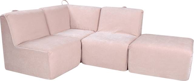 Varian Tween Pink Sectional - Thumbnail - Image 1