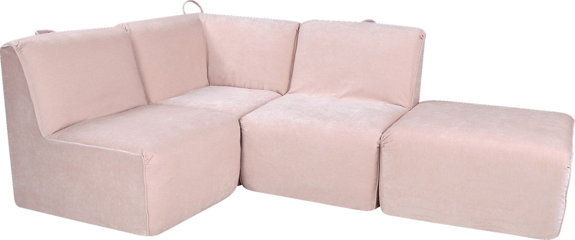 Varian Tween Pink Sectional - Image 1