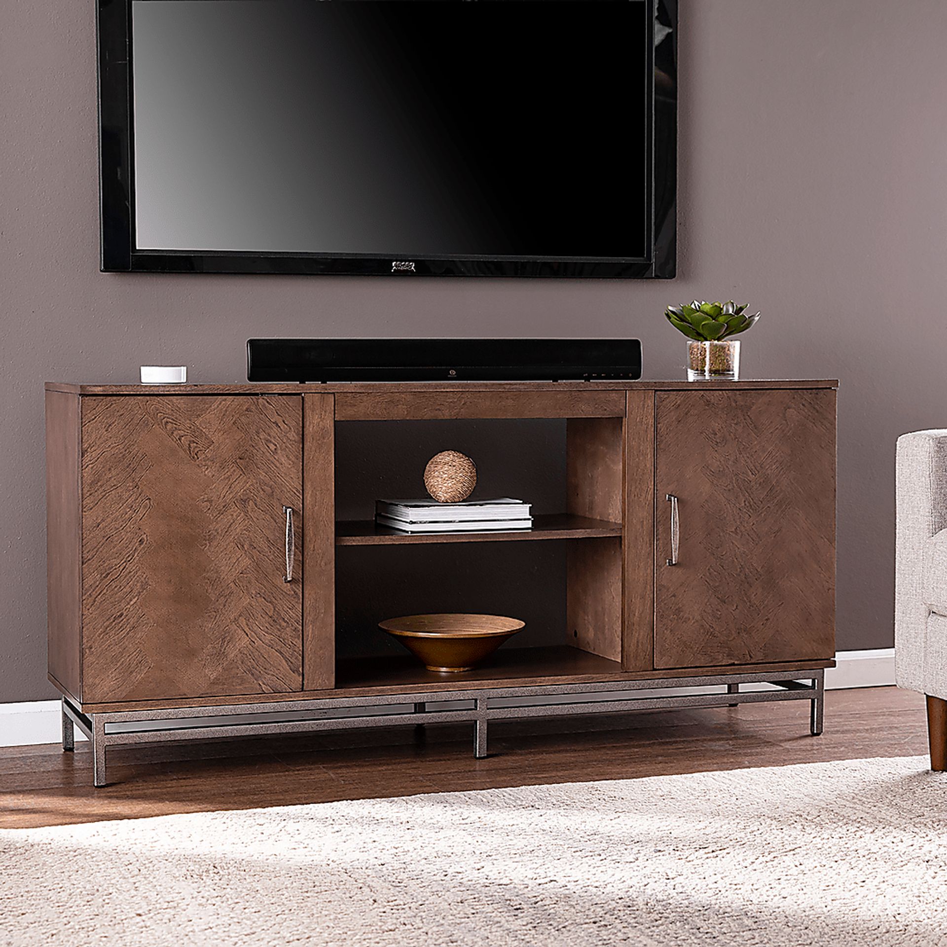 Varlet Brown 60 in. Console - Image 2