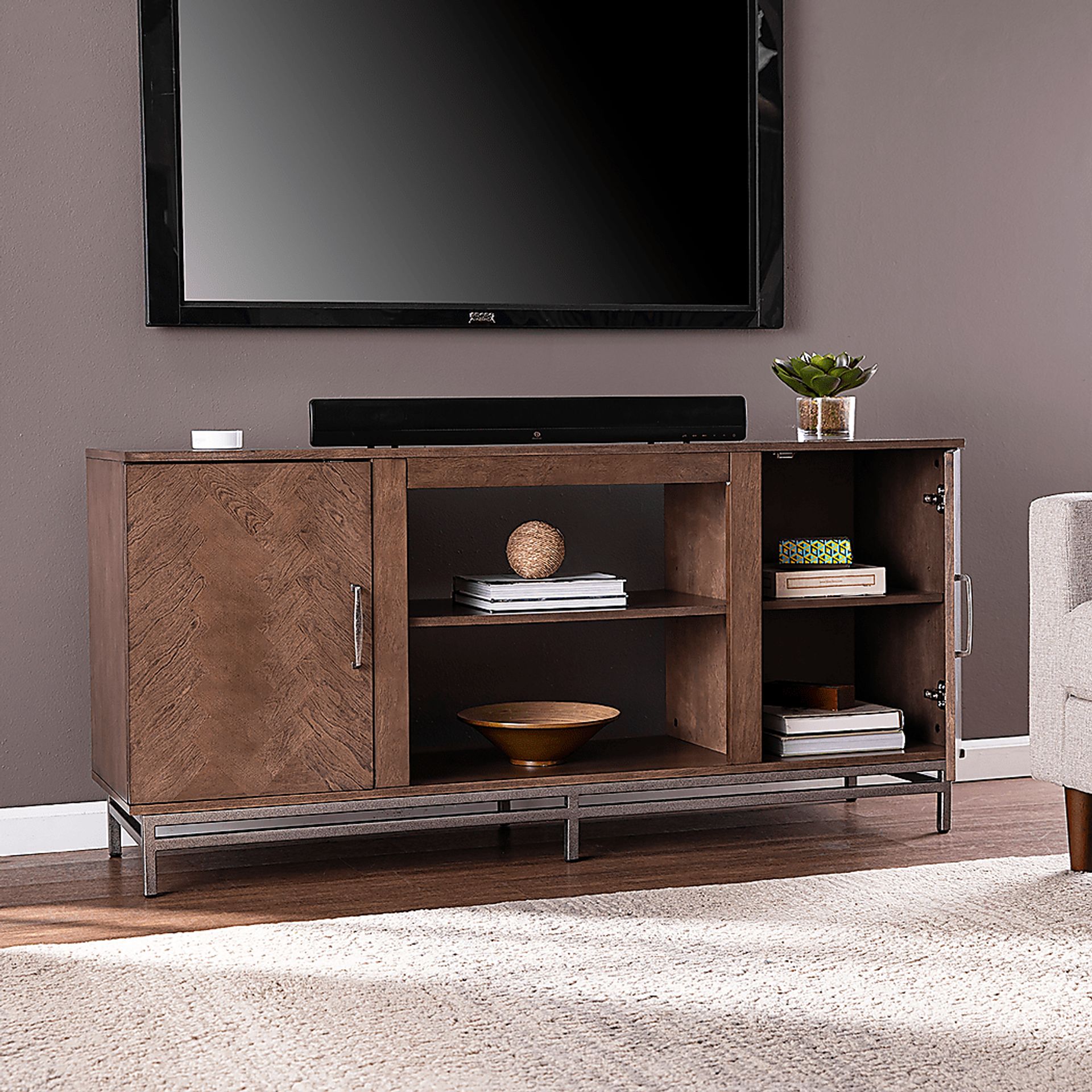 Varlet Brown 60 in. Console - Image 5