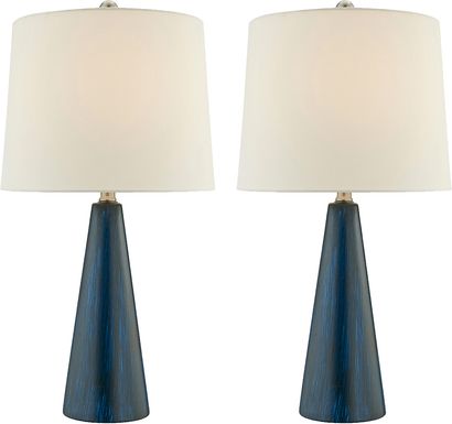 Varn Lane Blue Lamp, Set of 2