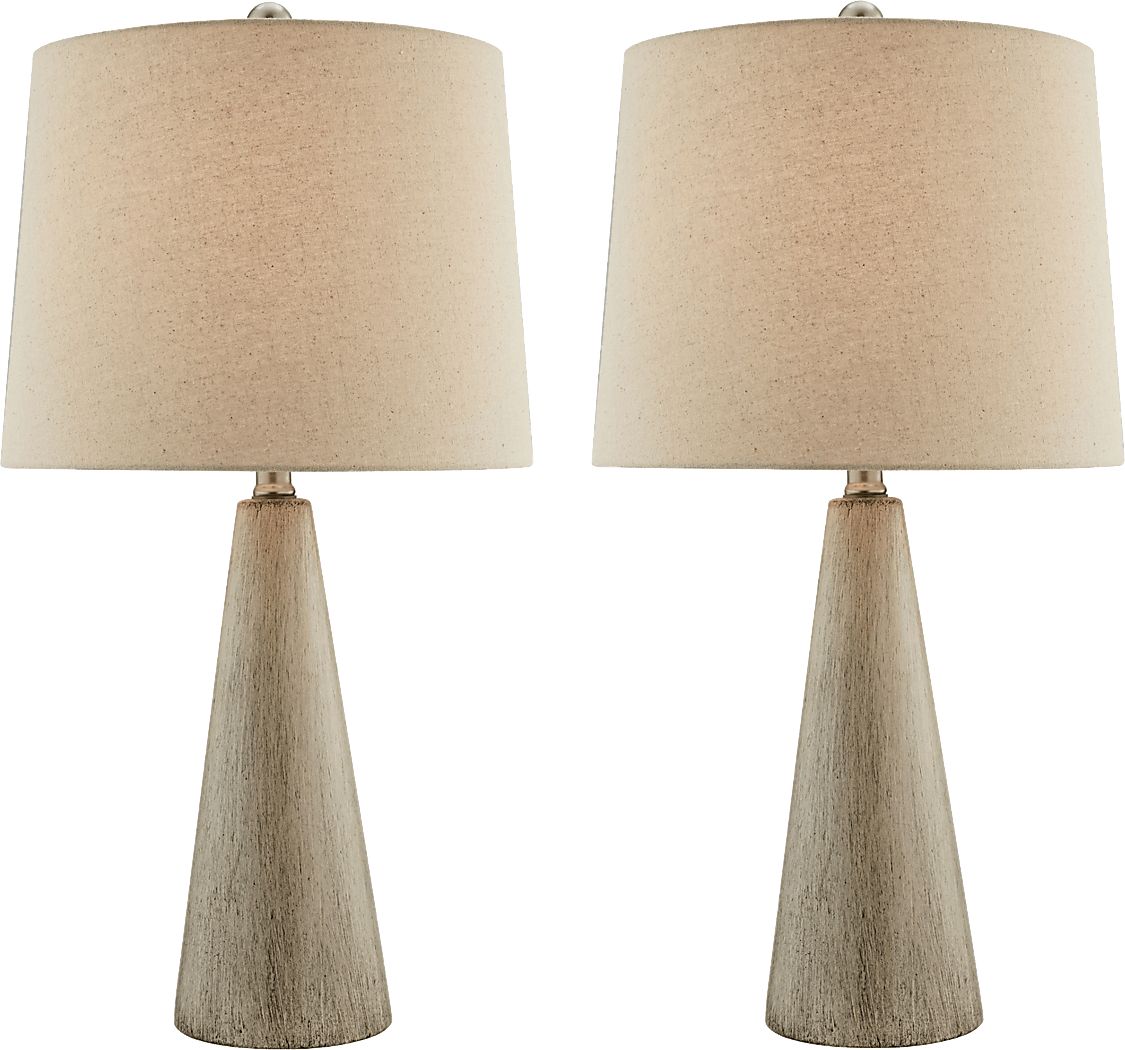 Varn Lane Brown Table Lamps, Set of 2
