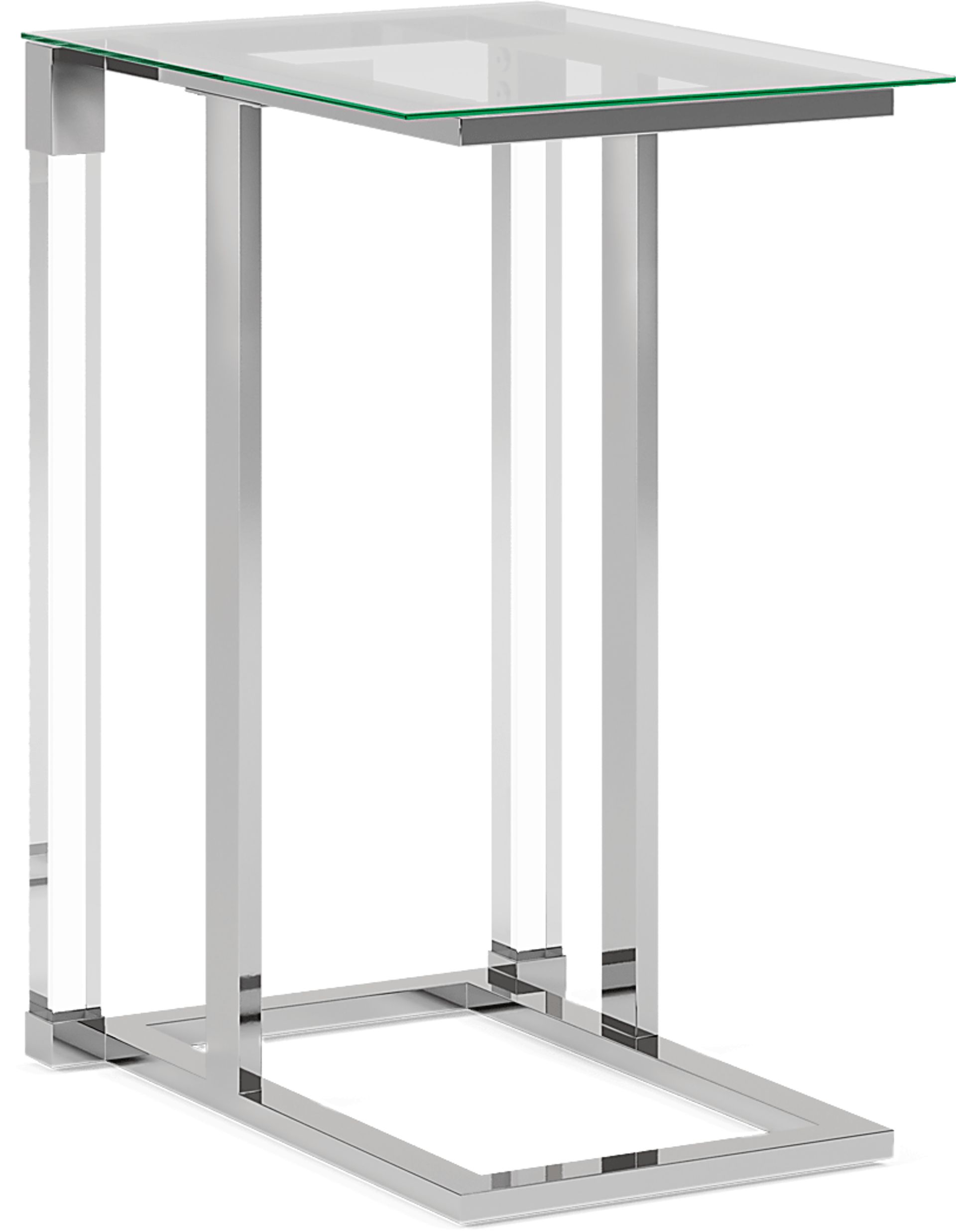 Varna Silver Chairside Table - Image 1