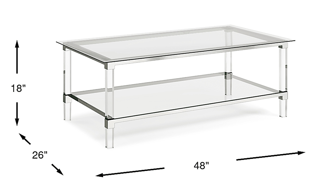 Varna Silver Rectangle Cocktail Table