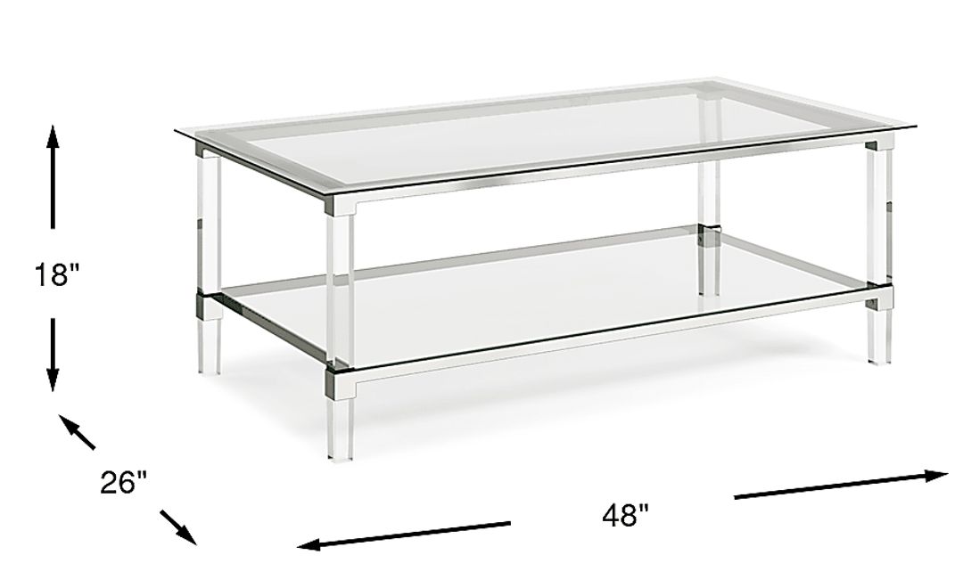 Varna Silver Rectangle Cocktail Table