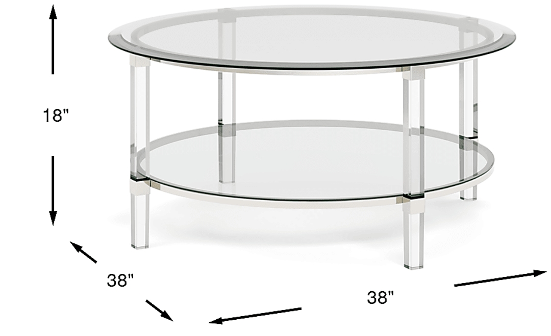 Varna Silver Round Cocktail Table