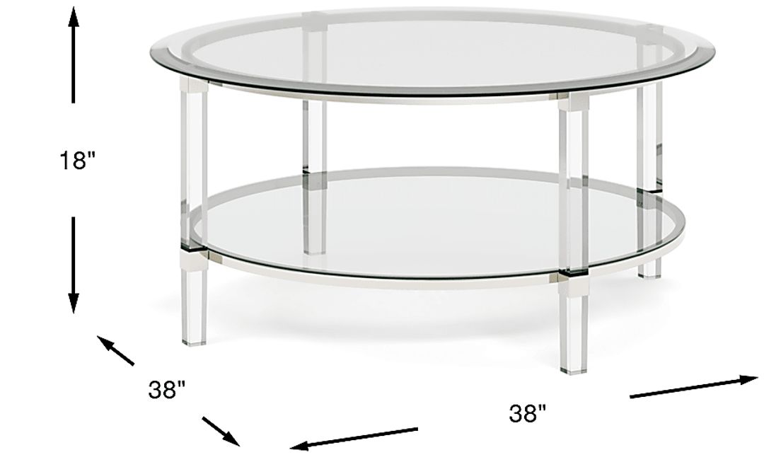 Varna Silver Round Cocktail Table