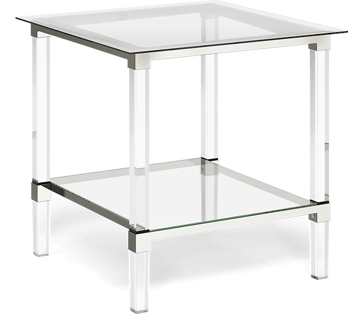 Varna Silver Square End Table