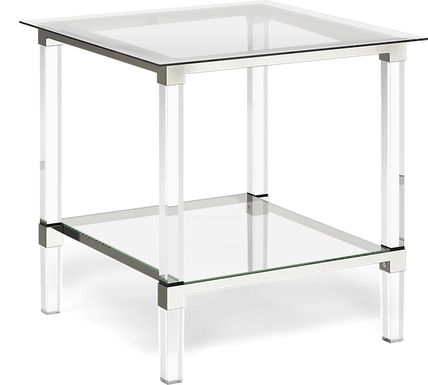 Varna Silver Square End Table