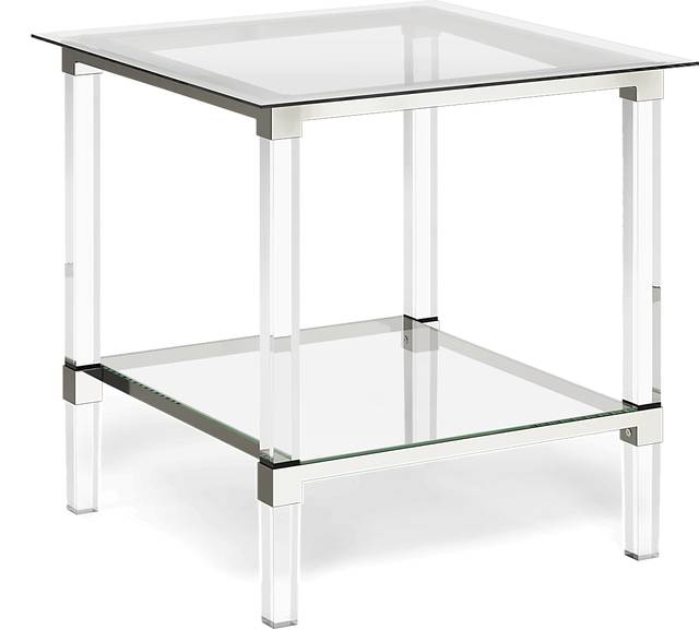 Varna Silver Square End Table - Thumbnail - Image 1