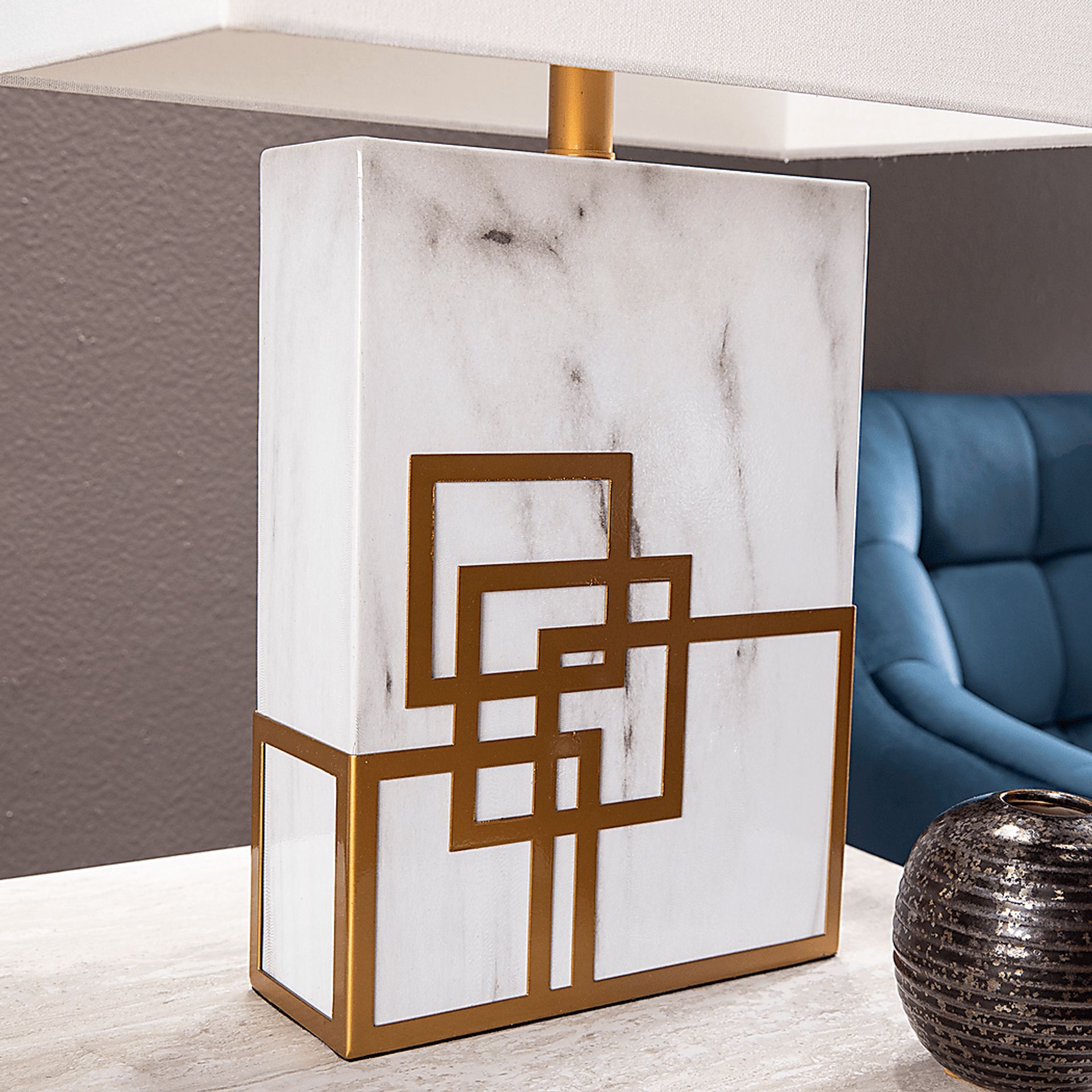 Varnell White Table Lamp - Image 6
